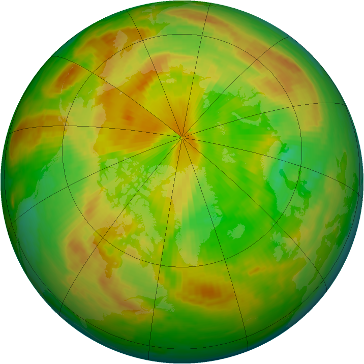 Arctic ozone map for 28 May 1983